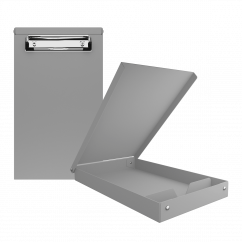 Aluminum Memo Storage Clipboard - Silver